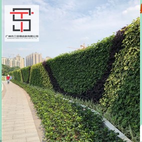 廣州大道道路綠植圍擋施工