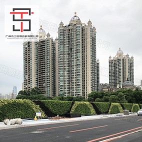 增城小區(qū)立體綠化圍擋施工現(xiàn)場(chǎng)