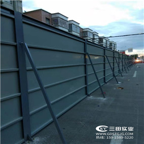 廣州A4~2款鋼板圍墻施工案例