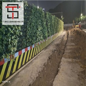 環(huán)保綠植圍擋施工案例