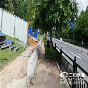 廣州污水管工程使用小波浪板圍蔽